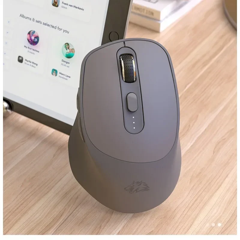 X7 WirelessBluetooth SilentDesign Power Light Mouse Pink/BusinessGrey Color Bluetooth Dual Mode Ergonomisches Computerzubehör