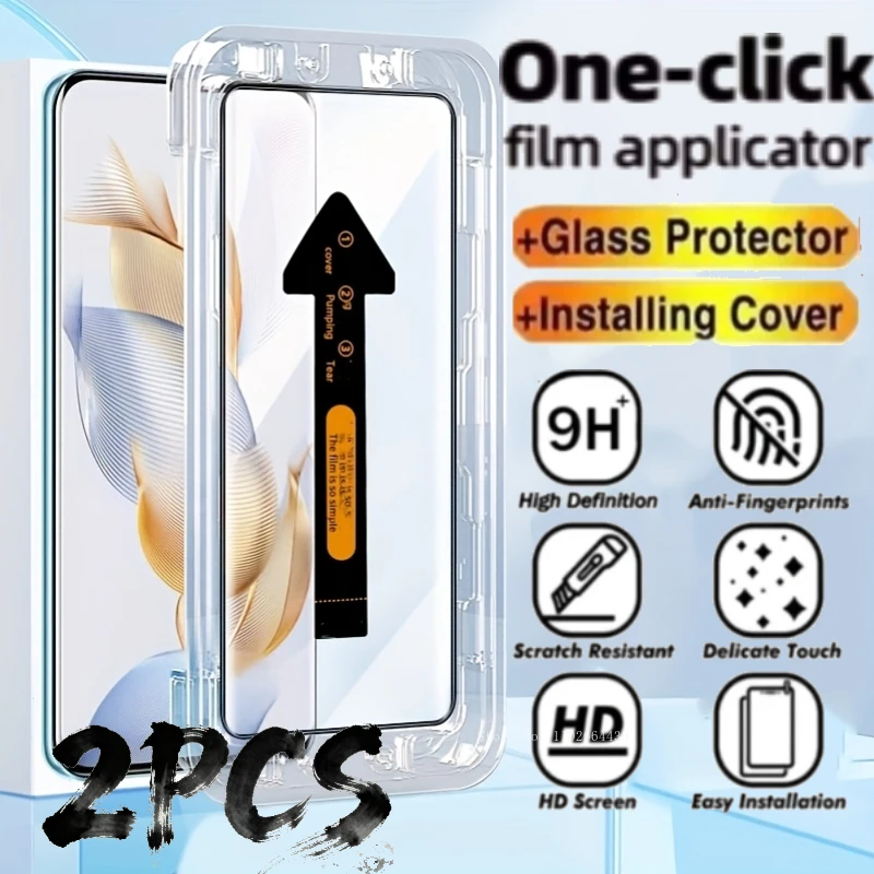 

2 шт. закаленное стекло для Honor Magic 7 Pro, защитная пленка для экрана без пыли для Honor Magic 6 5 7 Lite HD пленка для Magic 7 пленка