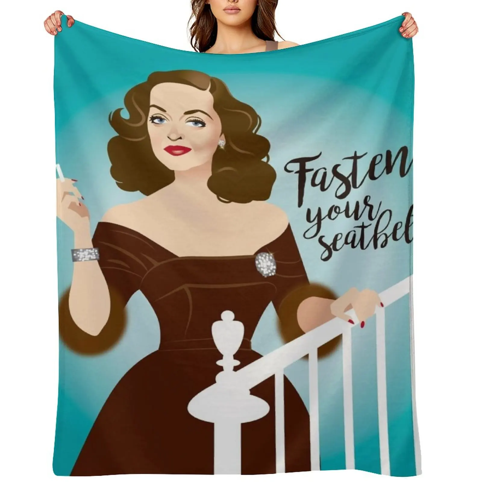 

Fasten your seatbelts Throw Blanket Decoratives Shaggy Heavy anime Blankets