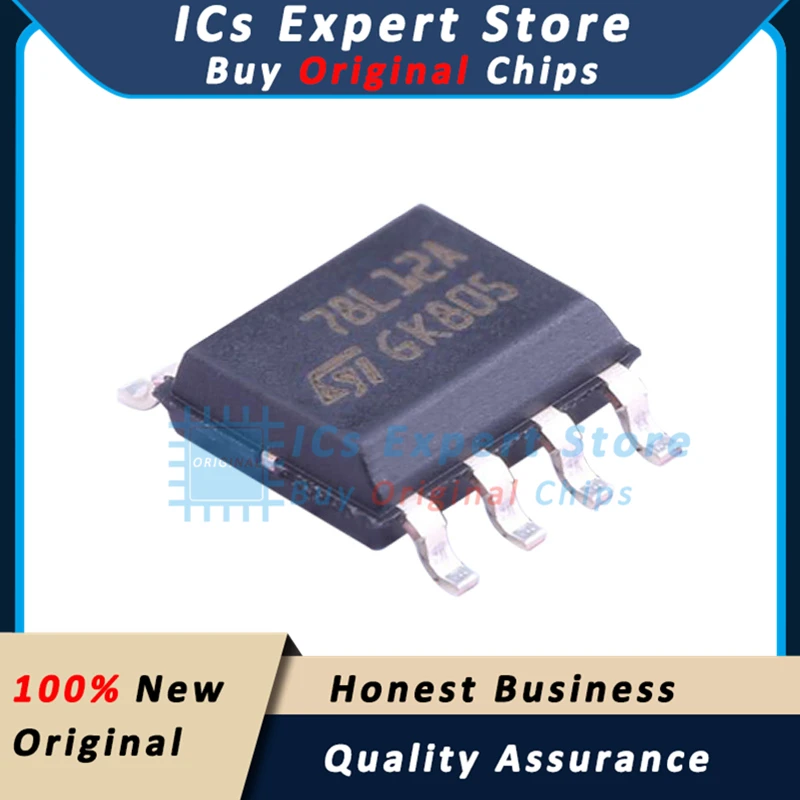 10PCS/LOT Orignal IC Chips L78L12ACD13TR LDO Regulators 78L12A L78L12ACD13TR SOIC-8