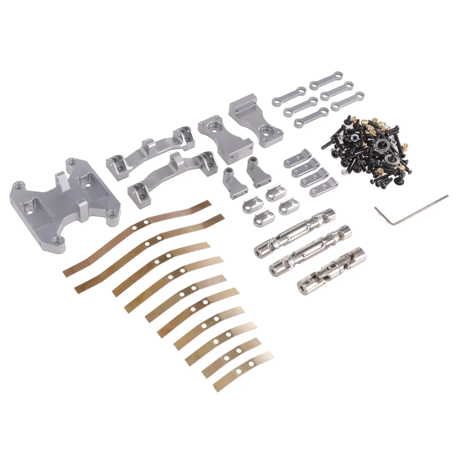 Kit de modificação de balancim de chassi de equilíbrio de metal 1:16 para WPL B16 B36 1/16 RC peças de modificação de carro acessórios de atualização