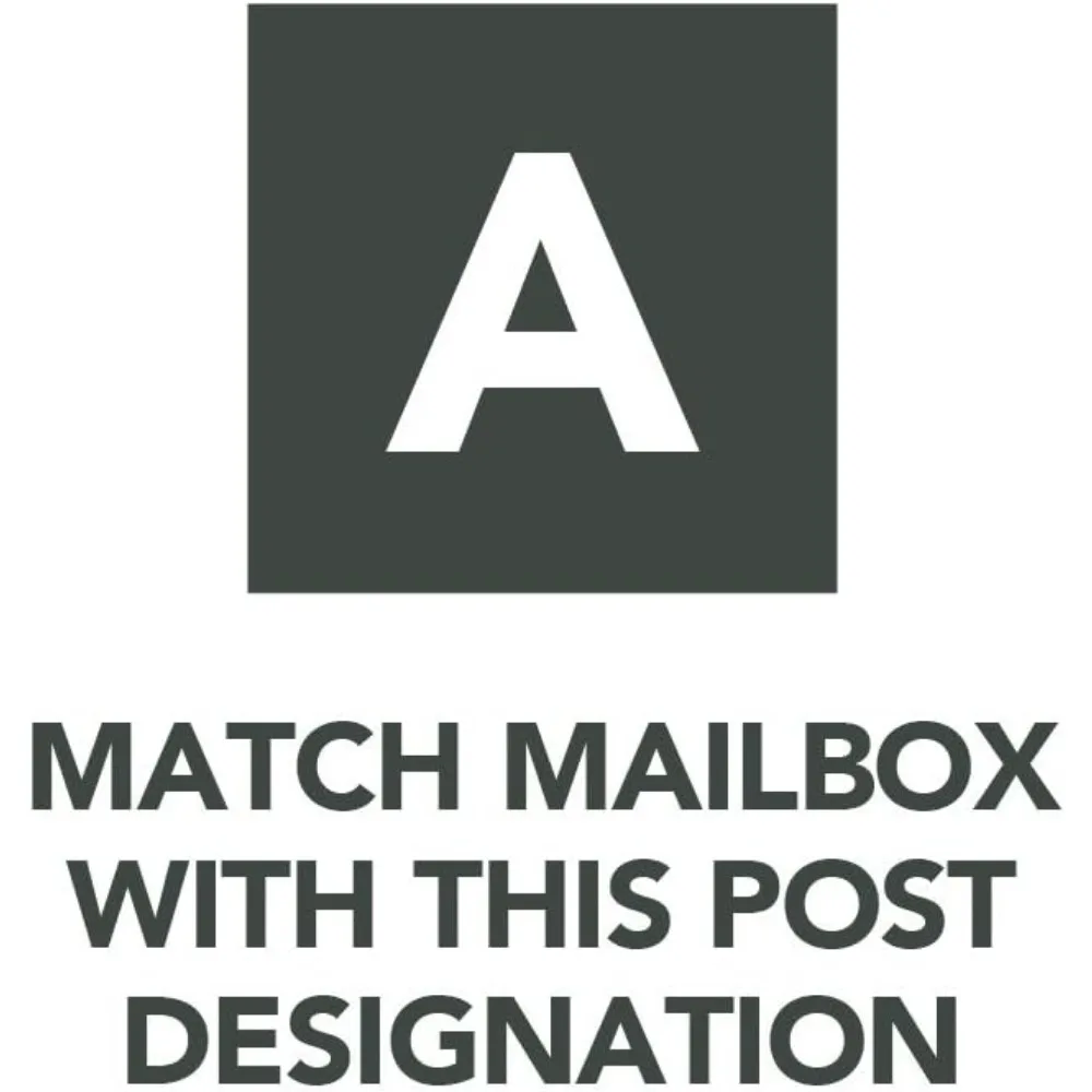 جسم Tuff ذو سعة كبيرة من الفولاذ المجلفن باللون الأسود، صندوق بريد ما بعد التركيب، TB1B0000