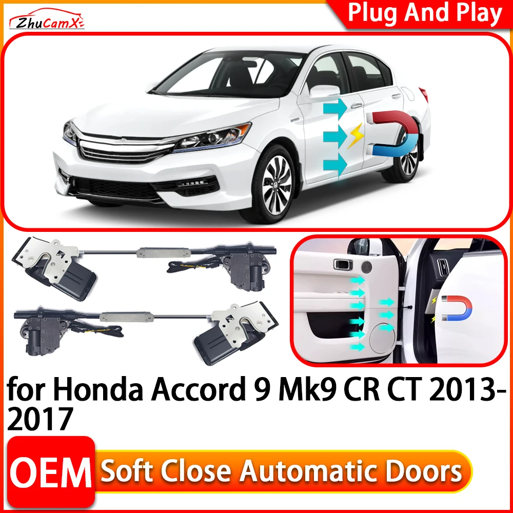 for Honda Accord 9 Mk9 CR CT 2013-2017 Car Automatic Electric Soft Close Door Closer Power Closing Door Comfort Closing System