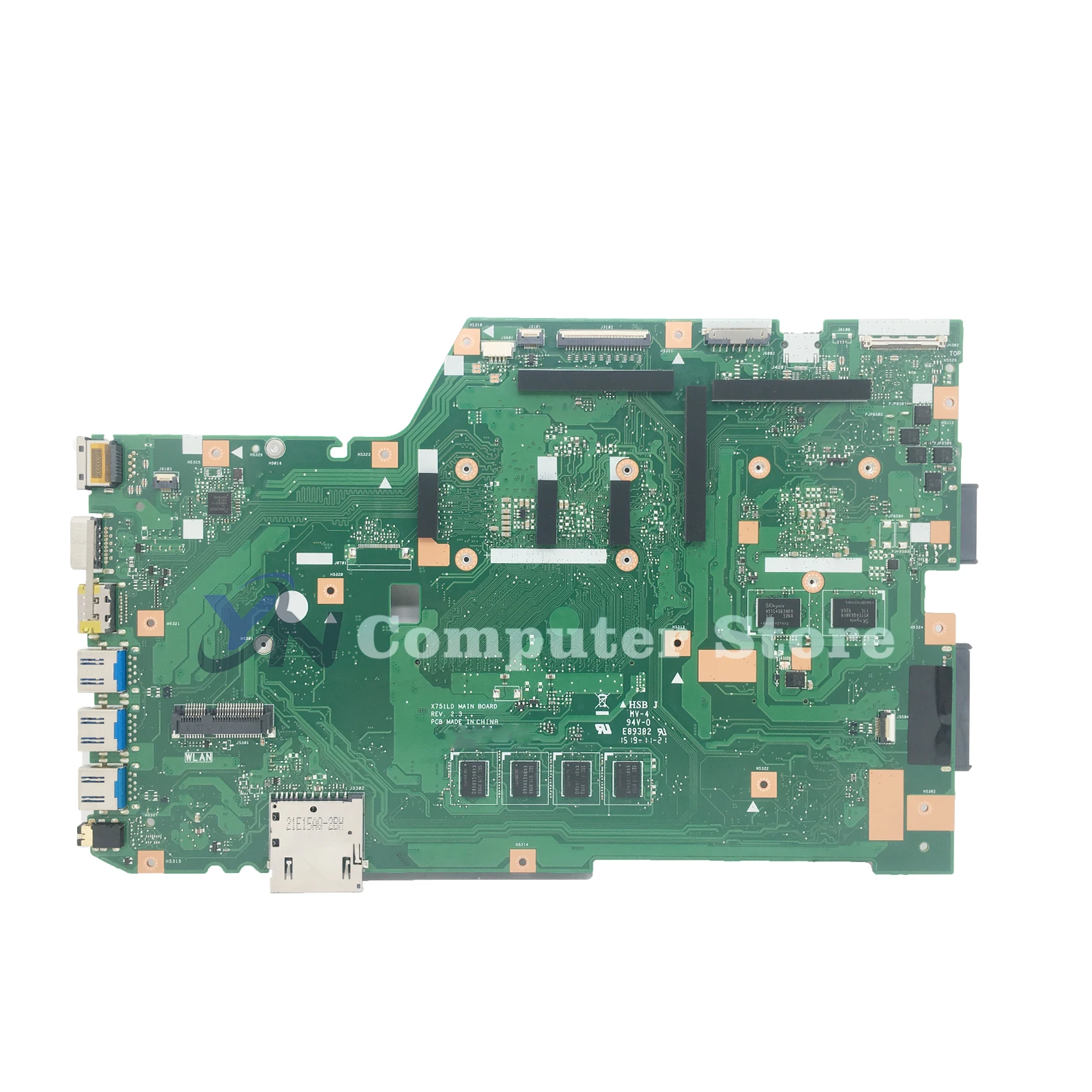 X751LD Mainboard For ASUS K751LD F751LDV X751LDV X751LJ  X751LD X751LB X751LN Laptop Motherboard I3 I5 I7 4th V2G 4GB