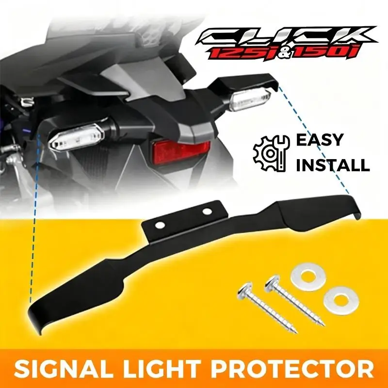 Motorcycle Click Turn Signal Guard UV Resistant Durable Protector Cover for Click 125i 150i 160 V2 V3 Replacement