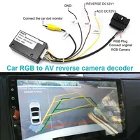 12V Car Rear View Camera RGB To RCA AV CVBS Signal Converter Decoder Box Adapter for VW RCD510 RNS510 RNS315 OEM Reverse Camera