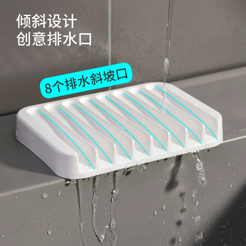 Cross-Border Hot Selling Creative New Soap Holder Soap Dish Inclined Drain Soap Holder