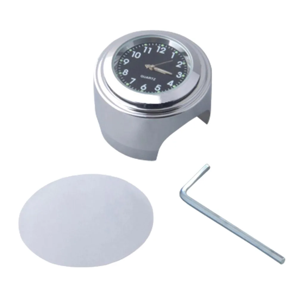 

1 шт. универсальные 7/8 "мотоциклетные часы с креплением на руль велосипеда, алюминиевые часы