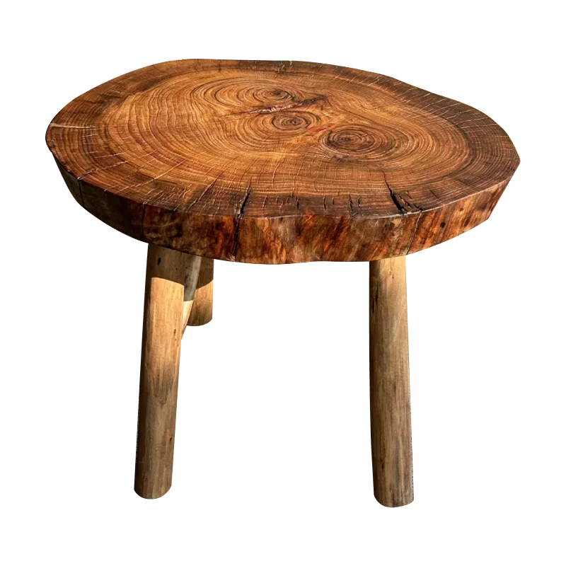 Solid wood coffee table corner few small apartment log special-shaped camphor wood tea table B & B low table wabi safeng balcony
