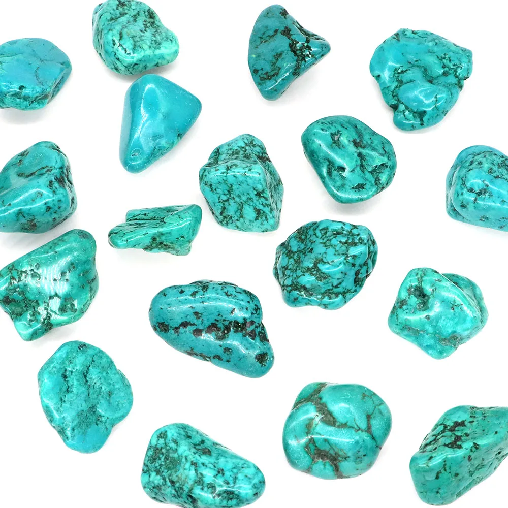 Dye Turquoise Tumbled Stones Healing Crystals Reiki Quartz Gems Bulk Ore Gravel Mineral Specimen Tank Aquarium Garden Home Decor