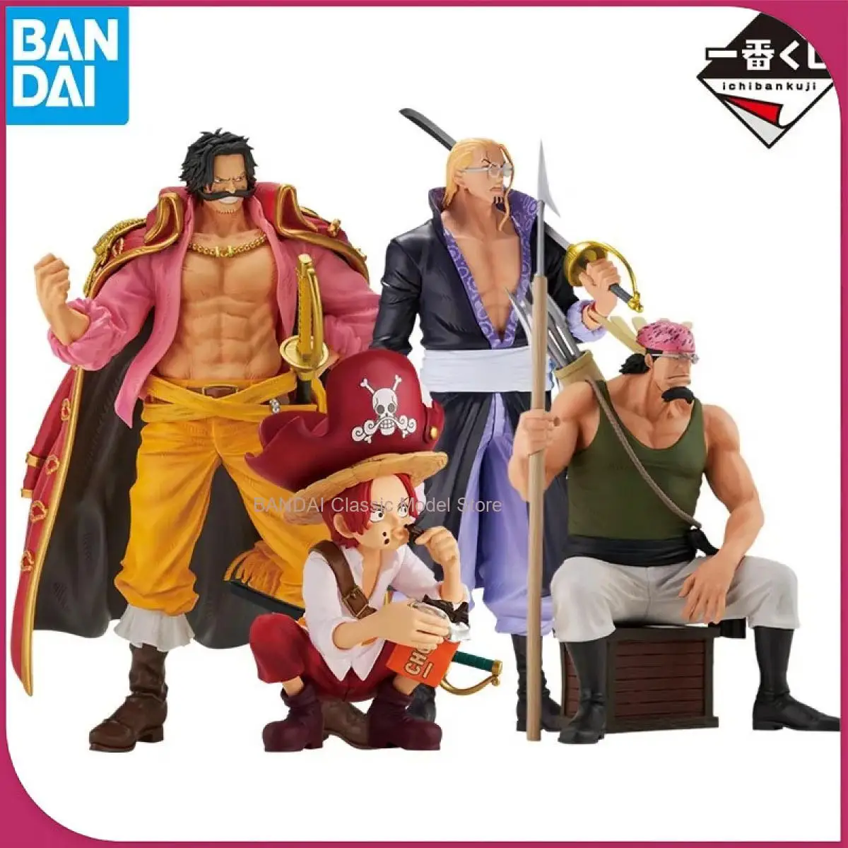 

В наличии Bandai One Piece Ichiban Roger Pirates Legendary Pirat Roger Rayleigh Shanks Crocus Аниме Фигурка Экшн-модель игрушки