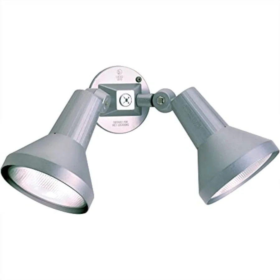 

Уличный светодиодный прожектор Lighting SF77/703 с двумя источниками света, из литого алюминия, сверхпрочный, всепогодный, серый