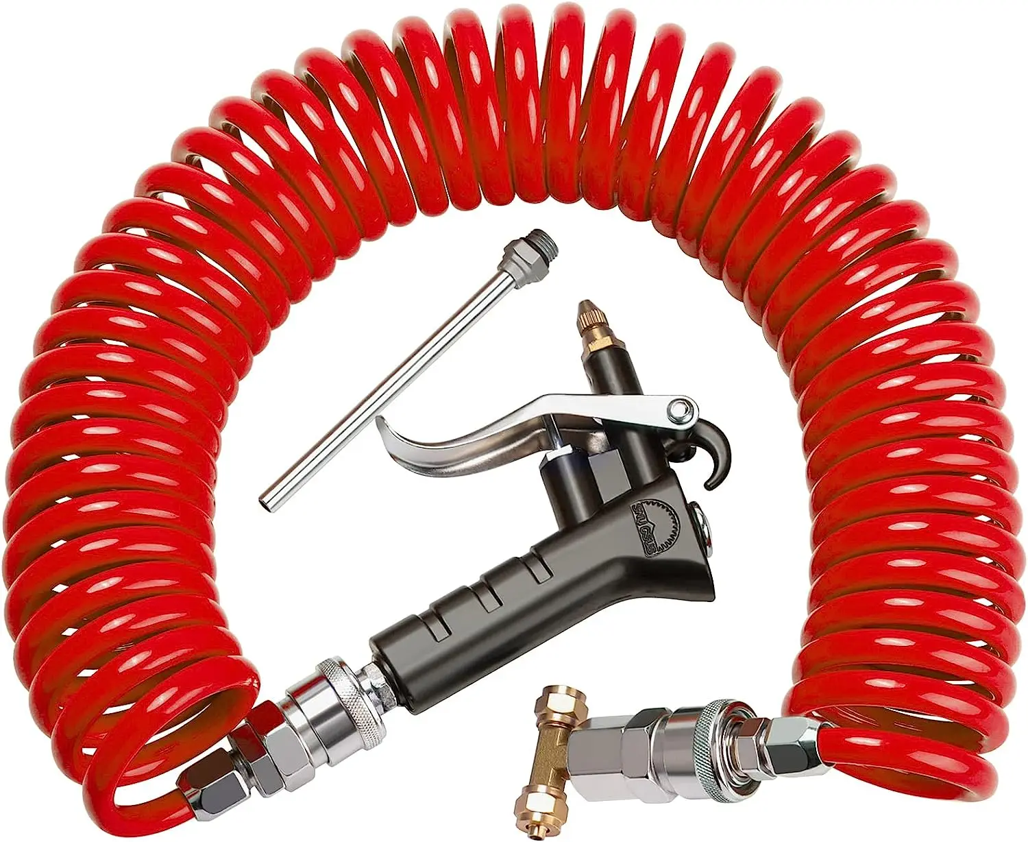 

Пневматический сверхмощный ручной инструмент, воздушный пистолет, набор спиральных воздушных шлангов для выдувания пыли