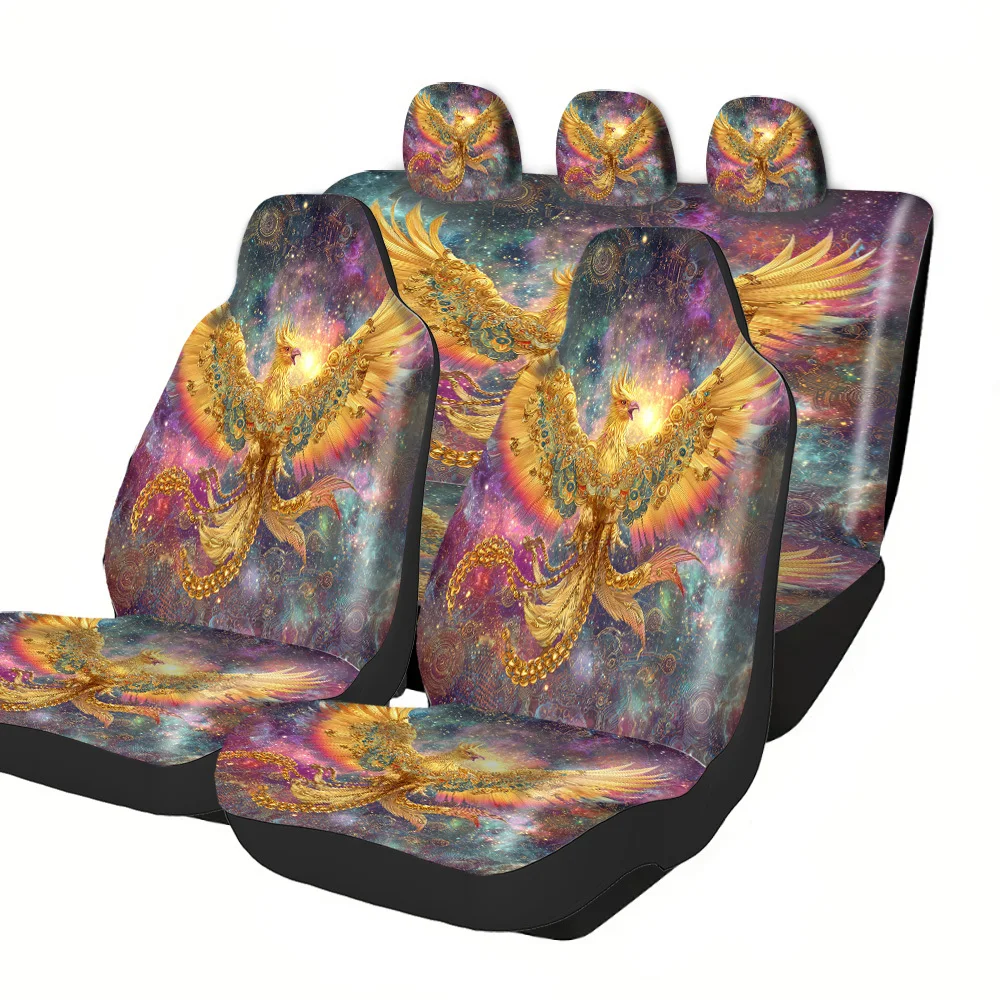 2-5 Seat Set Car Seat Covers, Exclusive Halloween Christmas New Year Easter Series, Ultra Durable, Secure Fit For Truck SUV Off