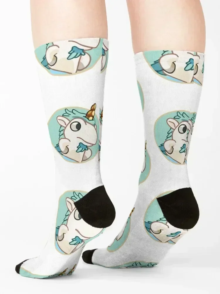 unicorse hole Socks summer soccer anti-slip hiking bright garter Socks Ladies Men's