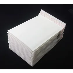 50pcs/lot yellow small 11*15cm white MAILERS PADDED MAILING BAG,Padded Kraft paper white Bubble Envelope yellow