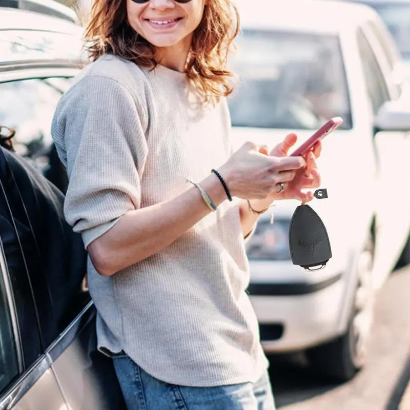 Custodia per chiavi per auto carina custodia per chiavi estraibile per chiavi dell'auto Organizer per chiavi in pelle PU custodia per chiavi per auto custodia per chiavi portachiavi