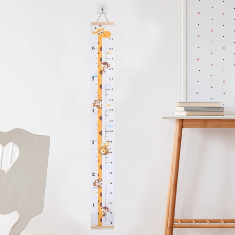 Baby Height Ruler Removable Roll Up Kids Height Measure Chart Baby Growth Chart Suitable for Homes and Nurseries