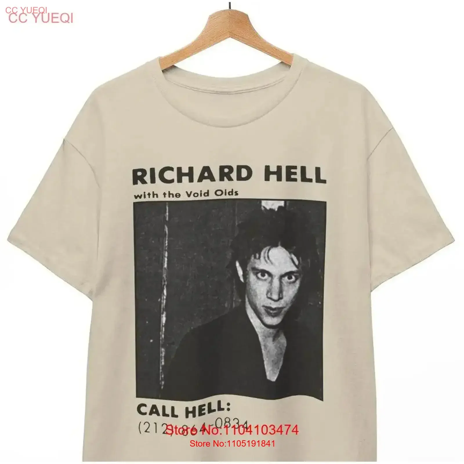 Richard Hell and the Voidoids T Shirt Goth punk Music  vintage Washed designer clothes Stretched Soft streetwear graphic