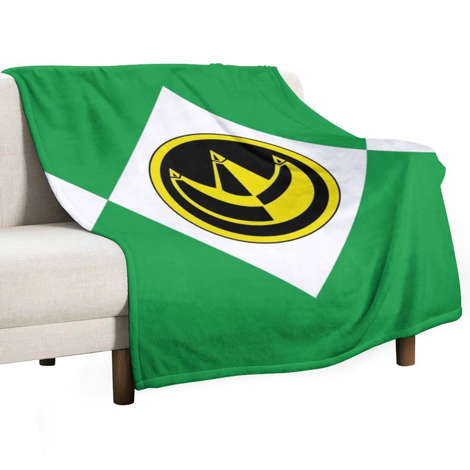 MMPR Green Ranger With Coin Throw Blanket Single Flannel Fabric Kid'S Giant Sofa Luxury Brand heavy to sleep Blankets
