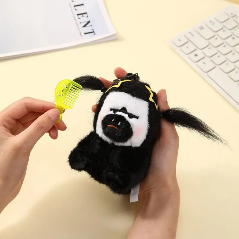 

Милая уродливая белая кукла-обезьяна, очаровательная плюшевая игрушка, подвесное украшение для книги, креативный подарок, мягкая плюшевая сумка с животными, аксессуар