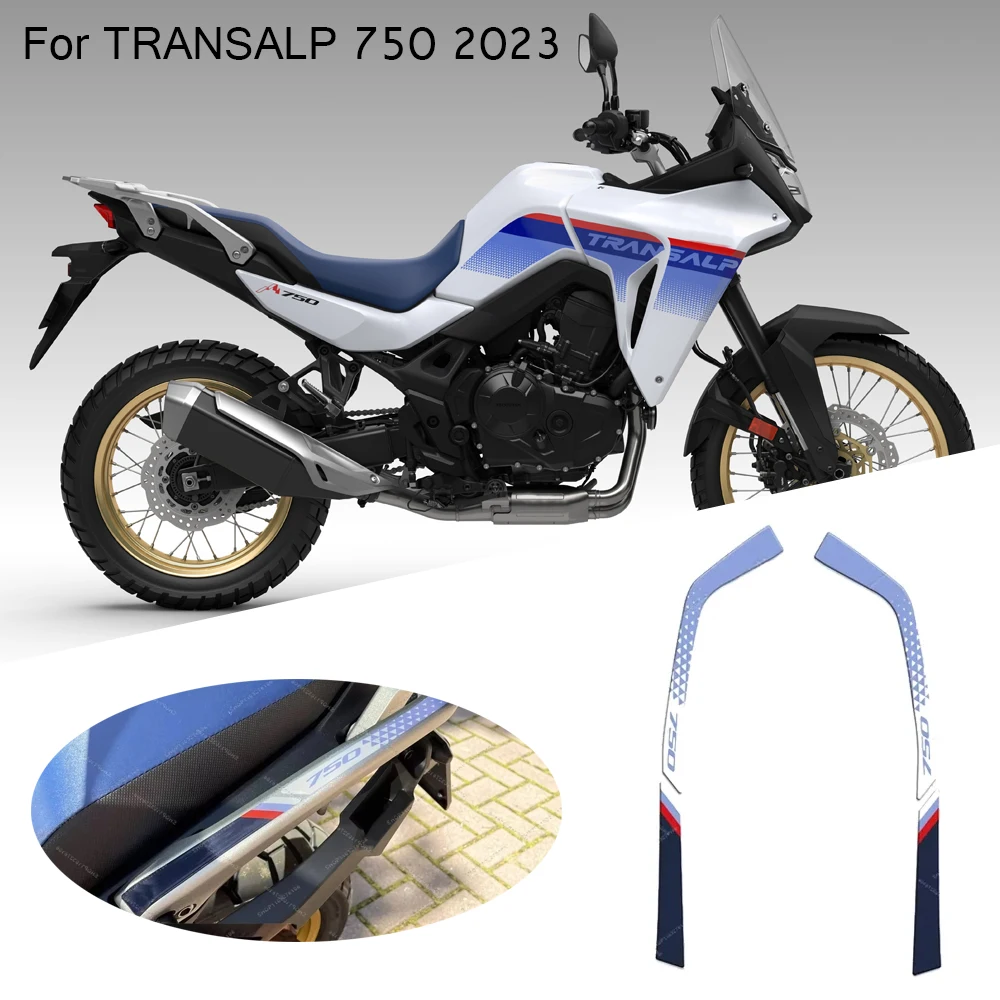 

For TRANSALP 750 Transalp 750 Transalp750 2023 Motorcycle Handle Protection Sticker 3D Epoxy Resin Sticker New Decorative Decal