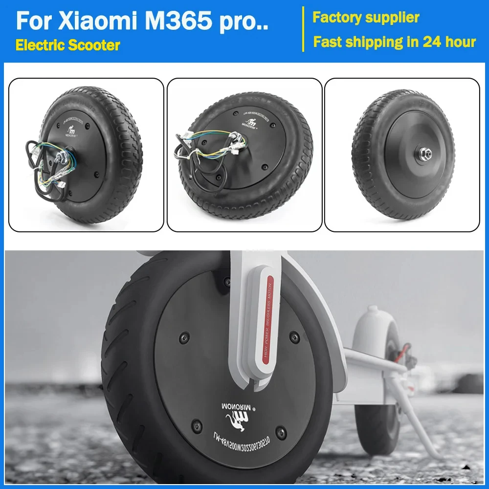 

Monorim 48v 500w Engine Motor for Xiaomi M365 Pro2 1S Pro Mi3 E-Scooter Parts High Torque Motor Explosion-Proof Tire Fixed Wheel