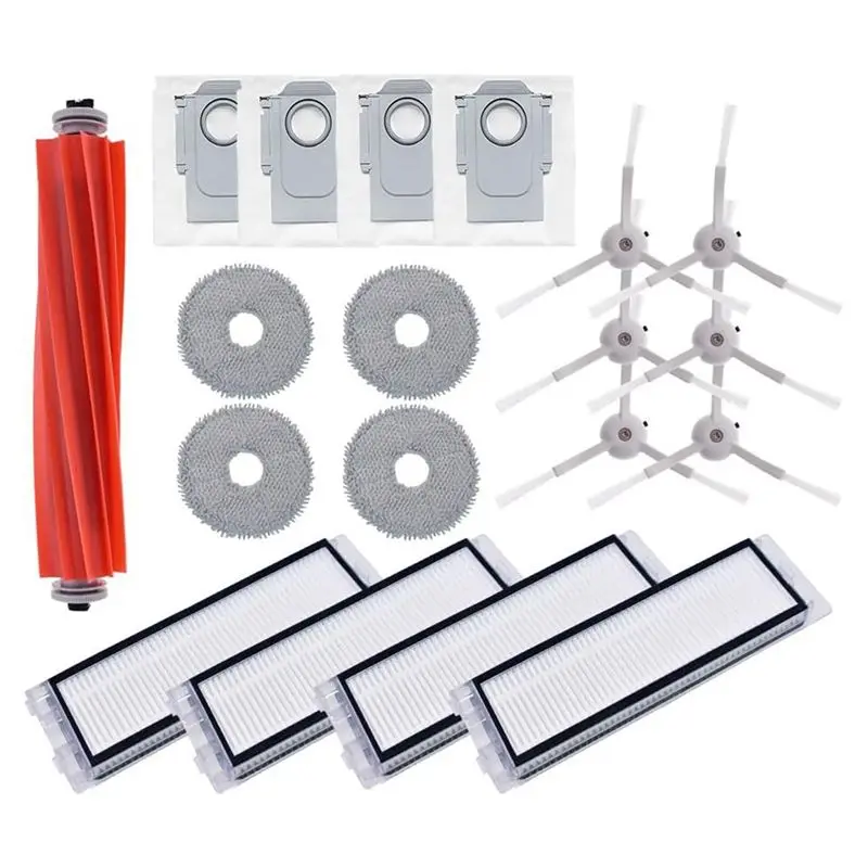 

【Большая сделка】комплект аксессуаров для робота Roborock Q Revo, детали пылесоса, роликовая боковая щетка, фильтр Hepa, тканевые подушечки для швабры, мешок для пыли