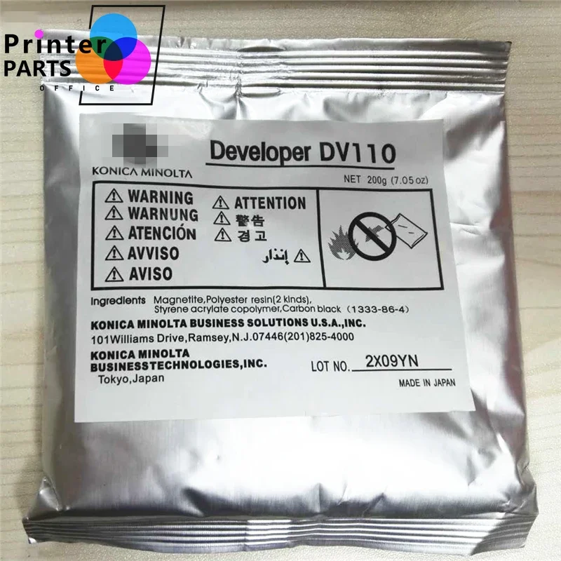 4PCS/set 200G DV110 dv 110 DV-110 Developer Powder For Konica Minolta Bizhub 152 183 1611 2011 162 210 163 220 DI181 EP105A