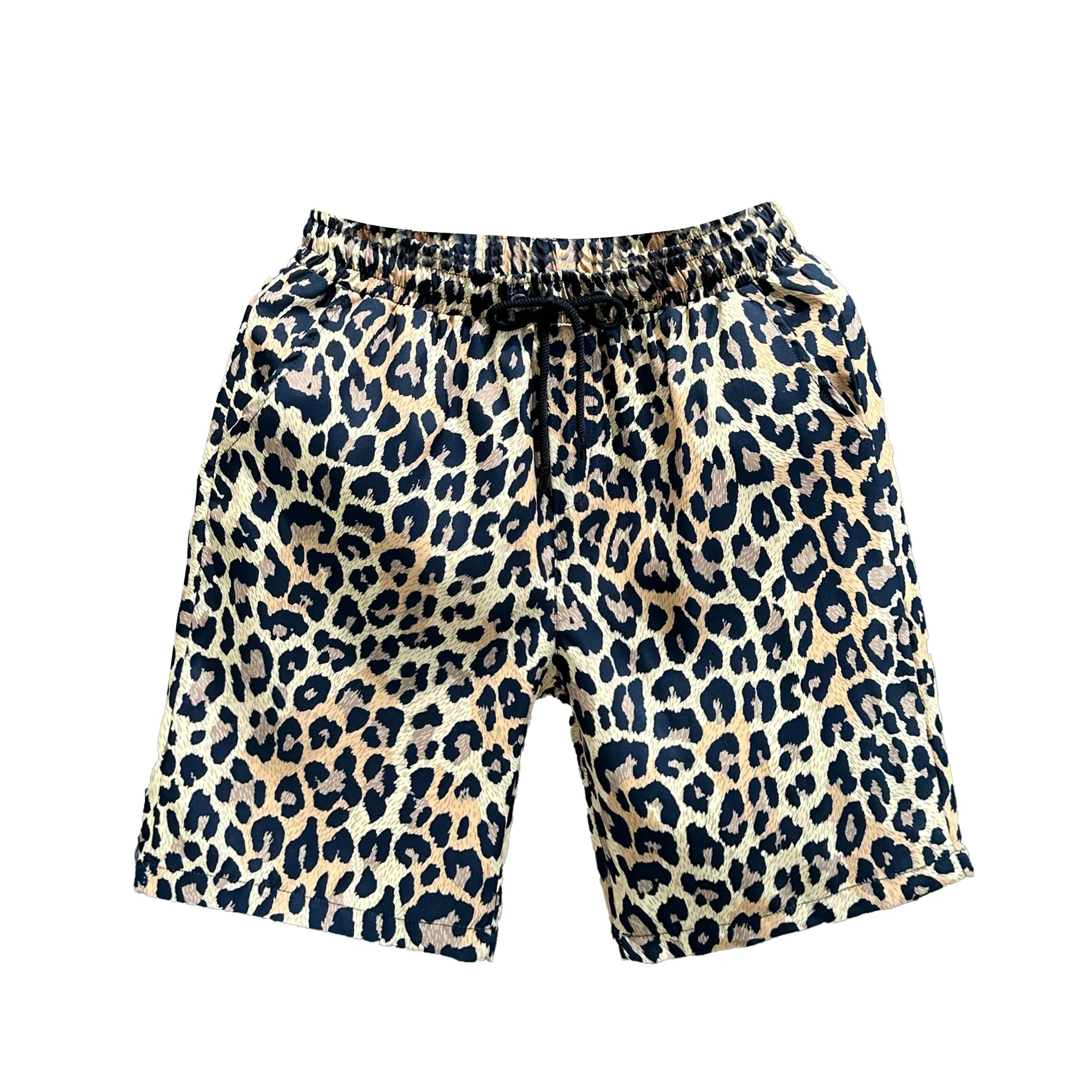 Men Classic Colorful Leopard Shorts Summer Beach Short Pants Hawaii Beach Swimming Pants Swim Trunks Women Kid Cool Ice Shorts