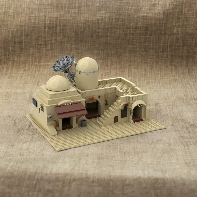 

636PCSStar Battle Tatooine двойное здание Slums модульность DIY игрушка креативные строительные блоки праздничный подарок для детей