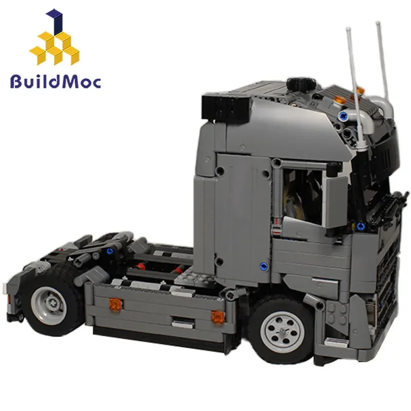 

BuildMoc 37849 High-Tech Engineering FH Tractor Unit Building Blocks Vehicle Car Bricks Set Educational DIY Toys Children Boy