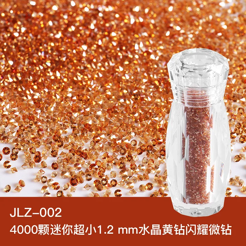 4000 Stuks/Pot Nagel Glazen Kralen Diamanten Kristallen Steentjes Glitter Mini Nail Micro Stenen Diy Manicure Glanzende Kralen