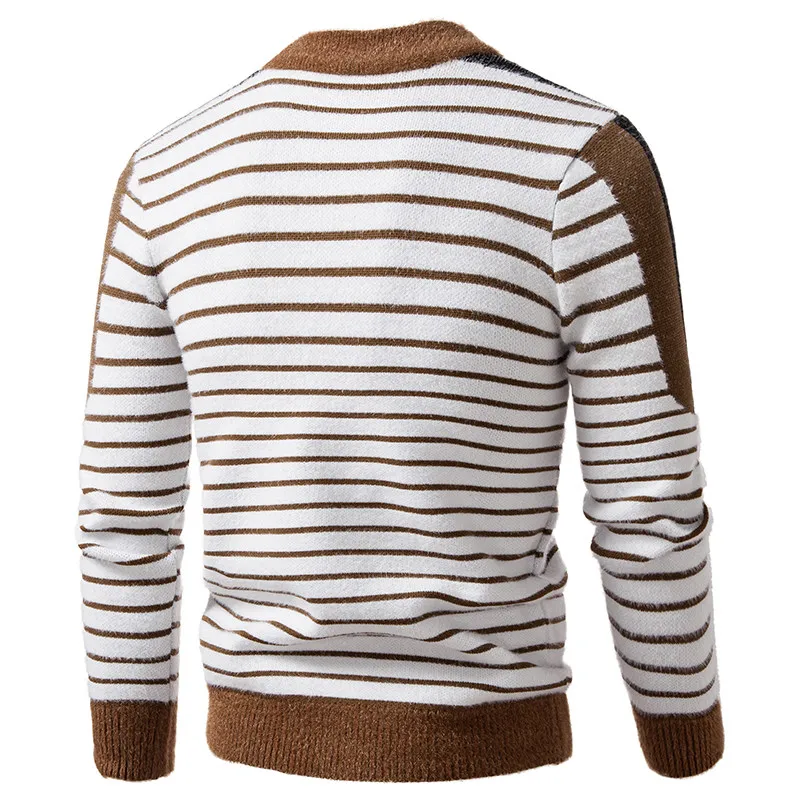 

Vm f Мужской свитер с высоким воротником и буквами Long Sve Slim Fit Base Layer Трикотажная одежда осень-зима Sli Person...