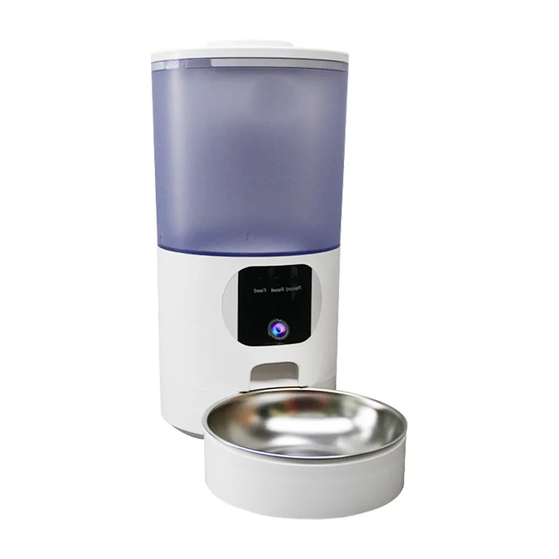 WiFi Pet Feeder, 6L Large Capacity, No Jamming, Remote Control, Timer, Smart Feeding, Camera, Automatic Pet Food Dispenser