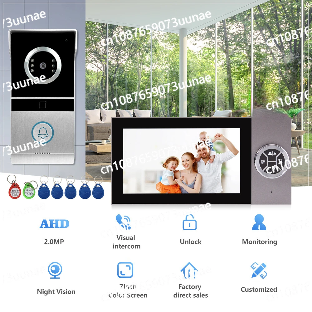 Hot-selling video doorbell building intercom access control villa graffiti APP remote control high definition swipe card