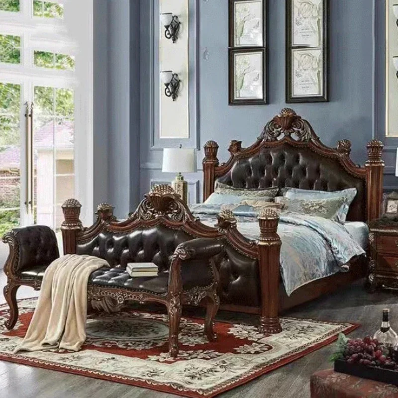 

Роскошная скандинавская кровать, многофункциональная двуспальная кровать, эстетичная спальная французская кровать, деревянная современная мебель для спальни Cama