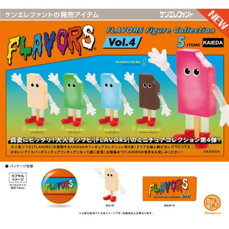 Japan Kenelephant Gashapon Capsule Toy Flavors Series 4 Hamburger People Ice Cream People