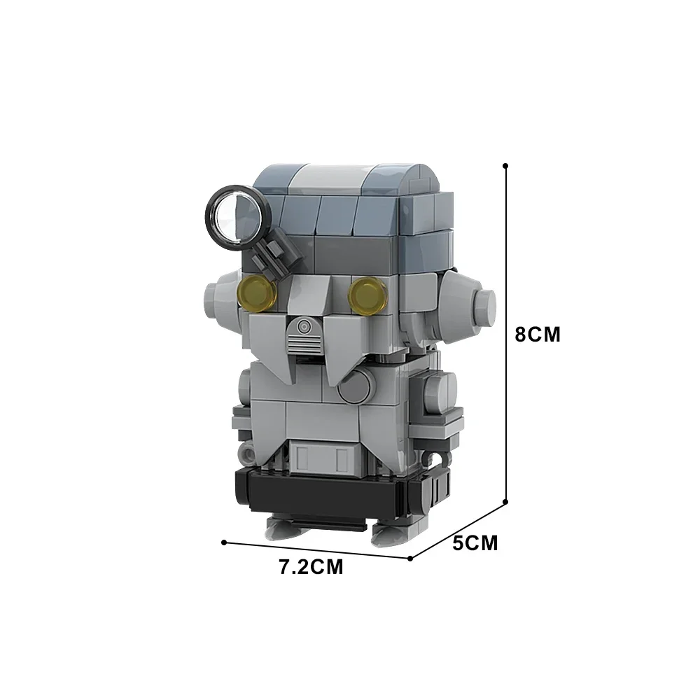 Gobricks MOC Klasyczne figurki Edukacyjne klocki Profesor Huyang Brickheadzs Model Klocki Zabawka dla dzieci Prezent