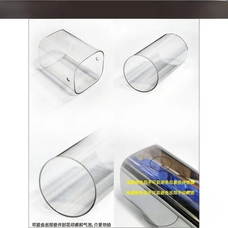 ​Cylindrical Square Frosted Glass Lamp Shades- Replacement Glass Tubes for Pendant Chandelier Lights