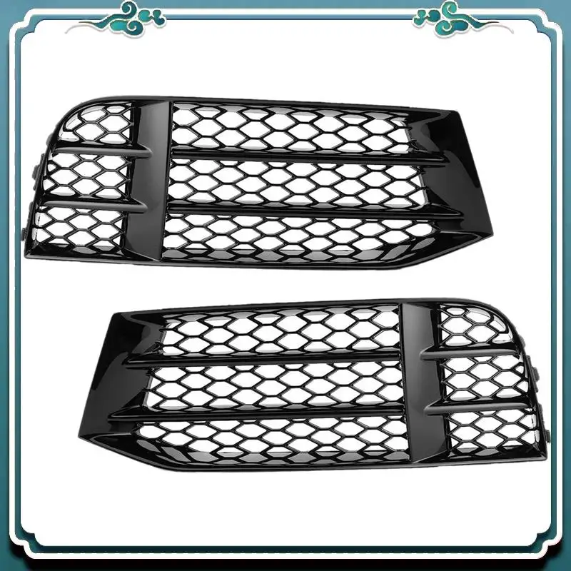 

A54K-1 Pair Fog Light Grille Honeycomb Mesh Bumper Cover For A5 S5 RS5 08-16 Decorative Modification Accessories