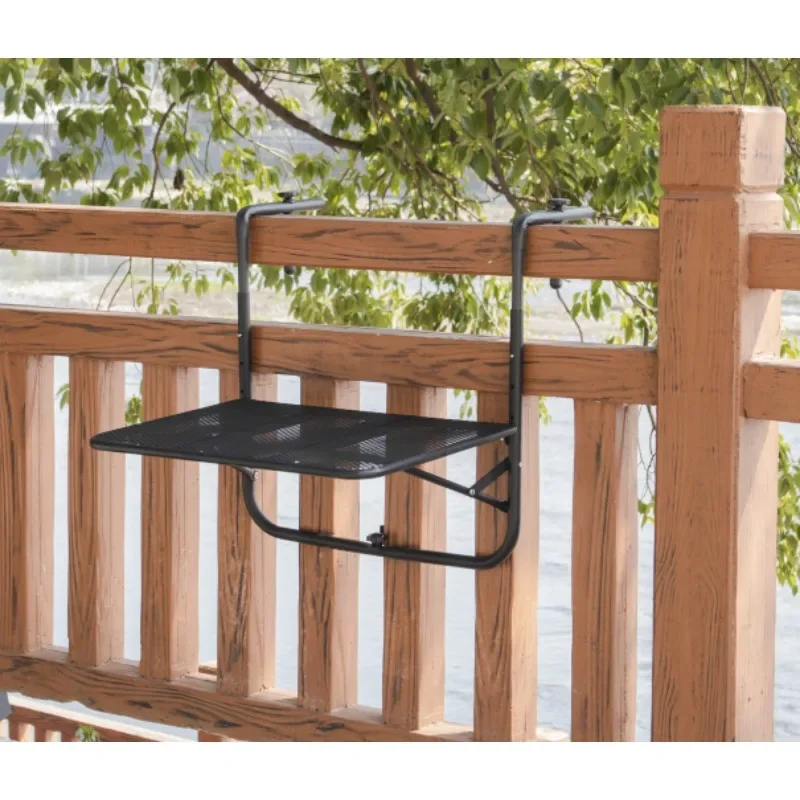 Outdoor household plants placed metal mesh bracket balcony hanging table balcony folding metal mesh table
