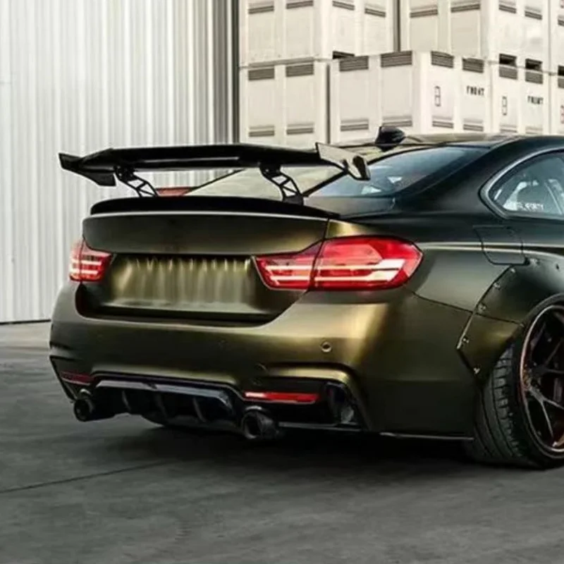 High Quality MAD Style GT Real Carbon Fiber Rear Spoiler Wing Auto Exterior Modification Parts