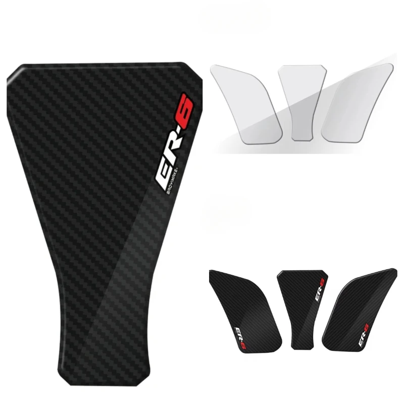 For ER-6N ER6N ER 6N 2012-2016 Motorcycle Anti slip Tank Pad 3M Side Gas Knee Grip Traction Pads Protector Sticker