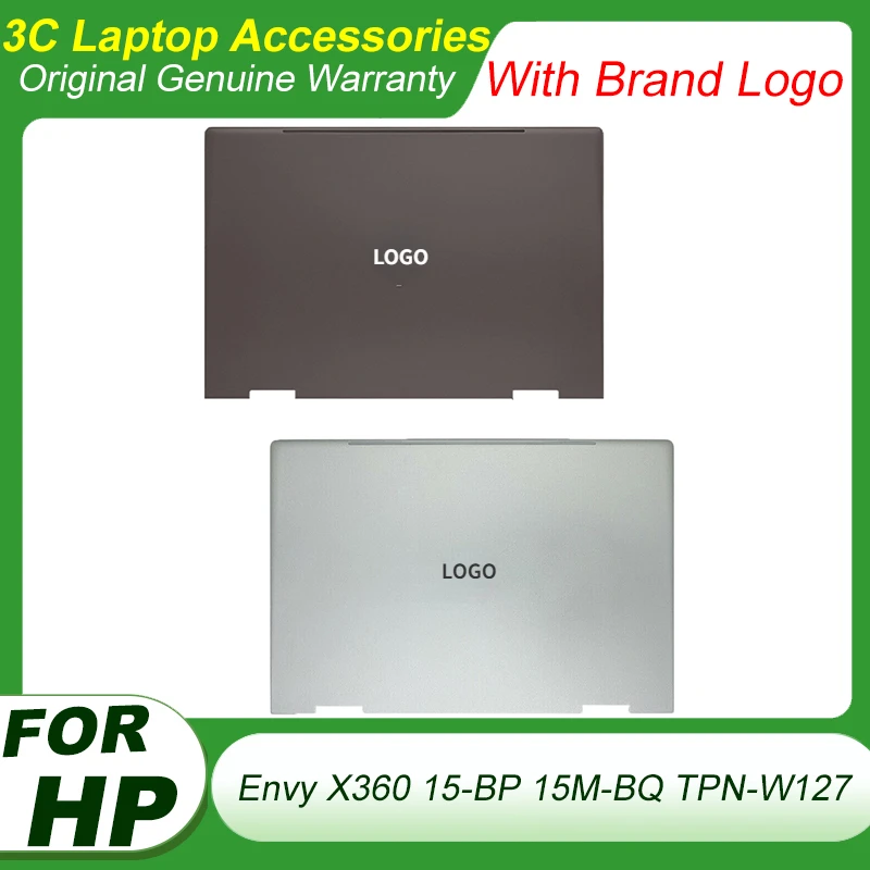 

NEW For HP Envy X360 15-BP 15M-BQ TPN-W127 LCD Back Cover Lid 924321-001 924344-001 Silver Laptop Screen Case 15.6 inch