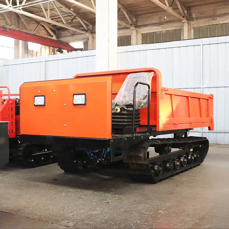 Heavy Duty Hydraulic Lift Mini Tracked Dumper For Steep Hill Slope Climb To Reduce Manual Back Labor Factory Direct Wholesale