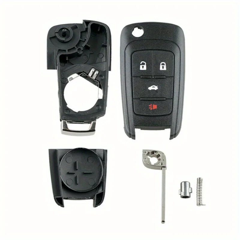 4 Buttons Flip Remote Key Case Shell For Chevrolet For Camaro For Cruze For Equinox