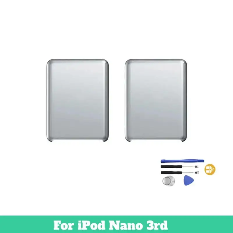 Silver stainless steel metal back housing Cover Case repair replacement for iPod Nano 3rd Gen 4GB/8GB,free engraving