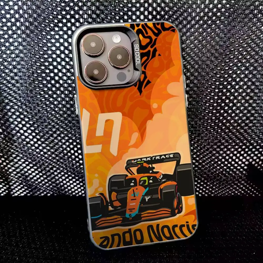 Чехол для телефона L-Lando Norris для iPhone 16,15,14,13,12,11,8,7,Pro,Max,Plus,Mini,XS,SE Anti Fall Black Matte Hard