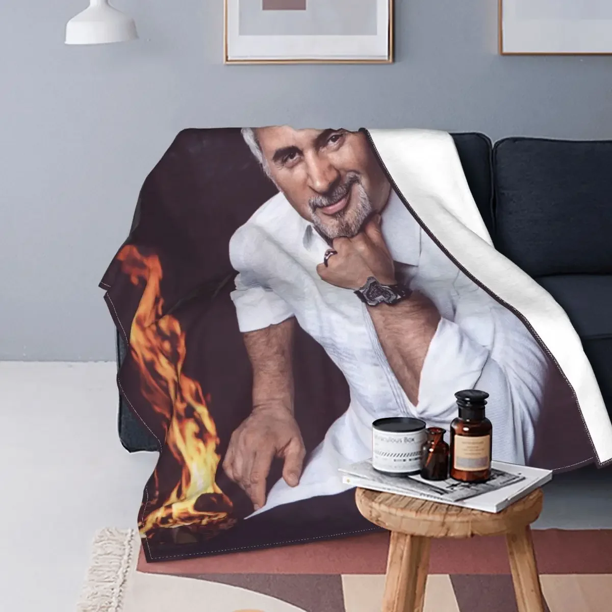 

Valery Meladze Plaid Blankets Flannel Decoration Gift Singer Lightweight Thin Throw Blanket for Bedding Couch Bedspreads